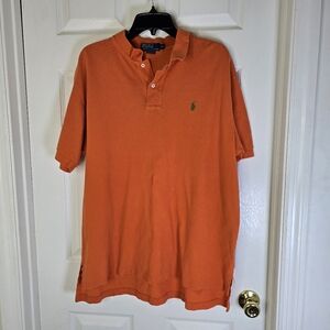 Polo by‎ Ralph Lauren Men's Orange Polo Short Sleeve Shirt XL
